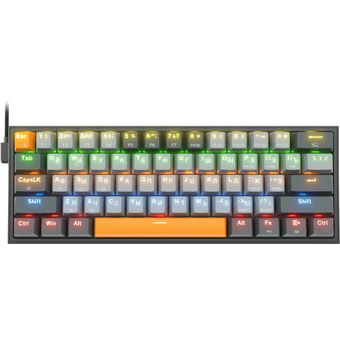  Клавиатура REDRAGON Fizz RU 72599 Rainbow, красные свитчи 