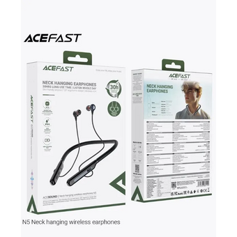  Наушники ACEFAST N5 Neck Hanging Wireless Earphones Black 