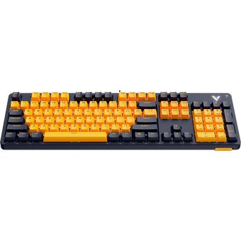  Клавиатура RAPOO V500Pro-2024 Gaming Mechanical KB Yellow/Blue 