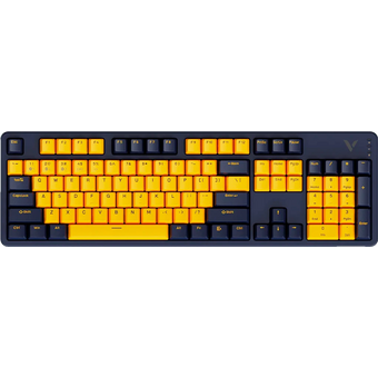  Клавиатура RAPOO V500Pro-Multi-Mode Gaming Mechanical KB Yellow/Blue 