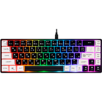  Клавиатура DEFENDER Aris GK-349 45344 черно/белый 