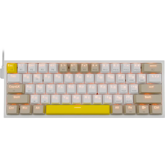  Клавиатура Redragon Fizz Rainbow бежевая-желтая (72596) 