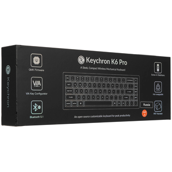  Клавиатура Keychron QMK K6 Pro (K6P-J3-RU) 