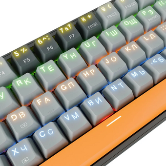  Клавиатура REDRAGON Fizz RU 72599 Rainbow, красные свитчи 