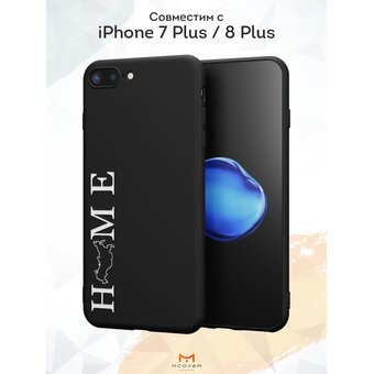  Силиконовый чехол Mcover для iPhone 7 Plus/8 Plus (Айфон 7 плюс 8 плюс), с принтом Russia home 