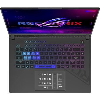  Ноутбук ASUS ROG Strix G16 G614JU-N3490 (90NR0CC1-M012J0) Intel Core i5 13450HX 2400MHz/16"/1920x1200/16GB/512GB SSD/NVIDIA GeForce RTX 4050 6GB/DOS 