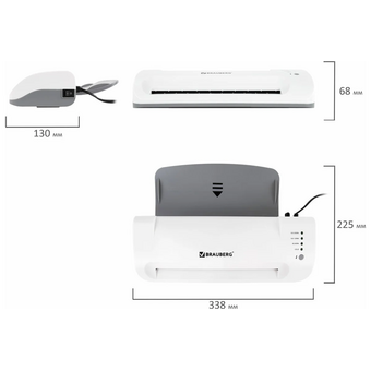 Ламинатор Brauberg Max A4 Silver (532624) 