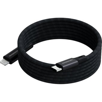 Магнитный кабель Magssory CBL003 Link L USB-C - Lightning MFI, 1,2м, black 