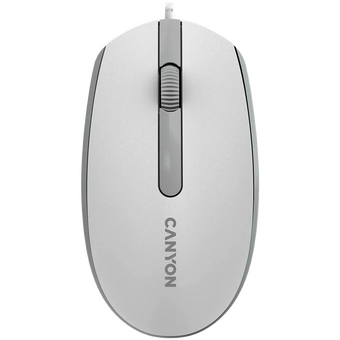  Мышь проводная Canyon M-10 (CNE-CMS10WG) Белый/Серый (White Gray) 