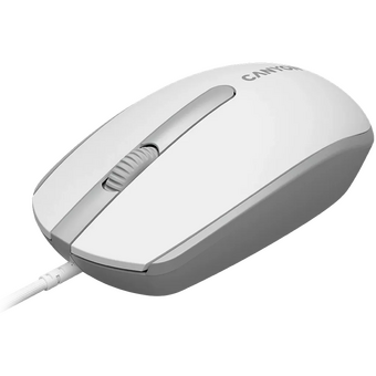 Мышь проводная Canyon M-10 (CNE-CMS10WG) Белый/Серый (White Gray) 