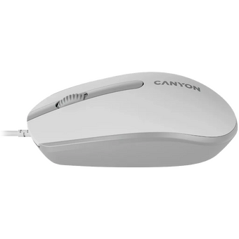  Мышь проводная Canyon M-10 (CNE-CMS10WG) Белый/Серый (White Gray) 