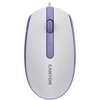  Мышь проводная Canyon M-10 (CNE-CMS10WL) Белая лаванда (White lavender) 