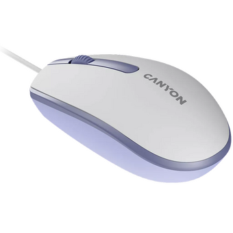  Мышь проводная Canyon M-10 (CNE-CMS10WL) Белая лаванда (White lavender) 