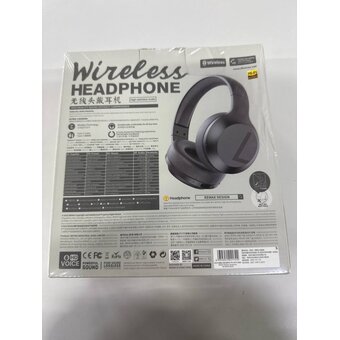  УЦ Наушники полноразмерные bluetooth REMAX RB-660HB Wireless Stereo Headphone черный (плохая упаковка) 