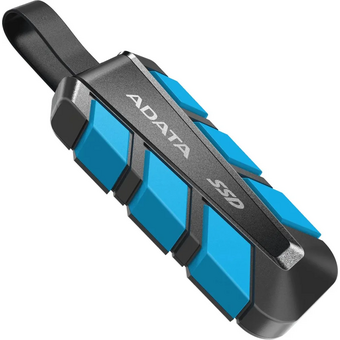  Внешний SSD ADATA SC740 (SC740-500G-CBU)500Gb чёрно-синий (USB3.2 gen 2 type C, 1050/1000Mbs, 122x41x22mm, 40g, защита от падения, встроенный кабель) 