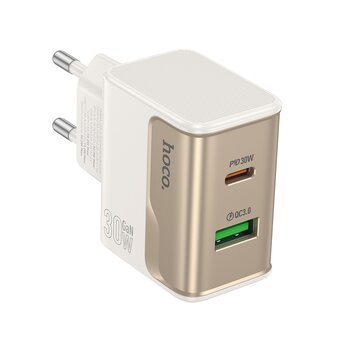  УЦ СЗУ HOCO CS73A Star Speed PD30W+QC3.0 белый (плохая упаковка) 