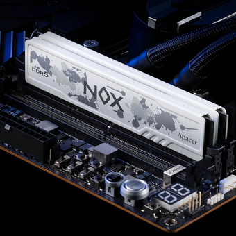  ОЗУ APACER NOX (AH5U64G62C532MWAA-2) DDR5 DIMM 6200-40 2048x8 64GB 1.35V OC White DDR5 w/HS RP-K2 
