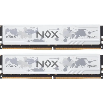  ОЗУ APACER NOX (AH5U32G52C522MWAA-2) DDR5 DIMM 5200-40 2048x8 32GB 1.25V OC White DDR5 w/HS RP-K2 