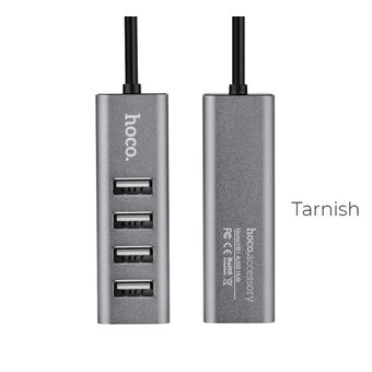  УЦ Адаптер переходник HOCO HB1 4USB Line machine tarnish (плохая упаковка) 