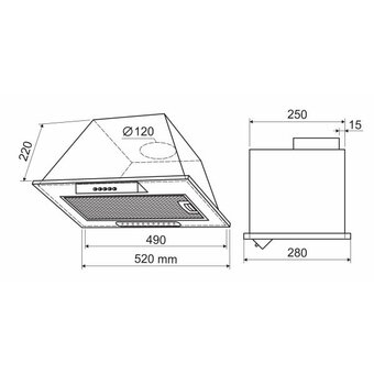  Вытяжка Holt HT-RH-010 50 серебро 
