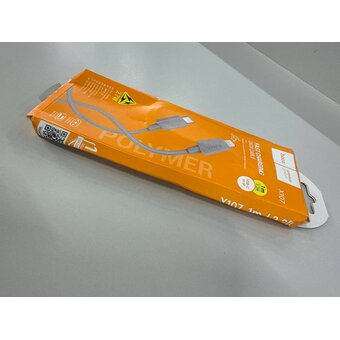  УЦ Дата-кабель HOCO X107 Favor PD charging data cable iP серый (плохая упаковка) 