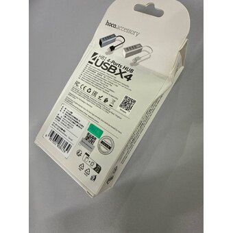  УЦ Адаптер переходник HOCO HB1 4USB Line machine tarnish (плохая упаковка) 