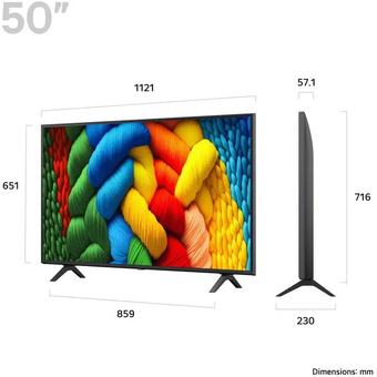  Телевизор LG 50NANO80A6B.ARUG синяя сажа 