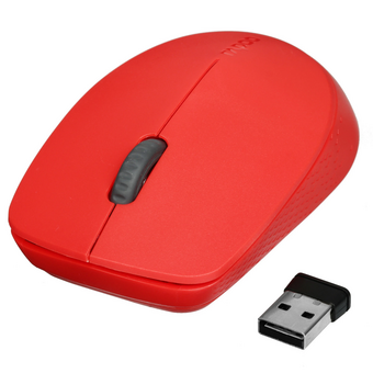  Мышь беспроводная Rapoo M100 Silent (6940056181848) Красный 