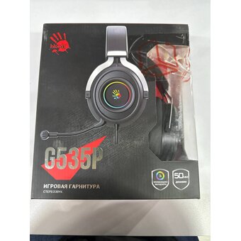  УЦ Наушники A4TECH Bloody G535P черный/серебристый (плохая упаковка) 