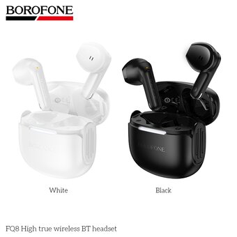  Наушники bluetooth BOROFONE FQ8 High true wireless белый 