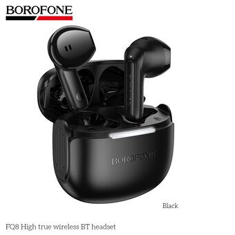  Наушники bluetooth BOROFONE FQ8 High true wireless черный 
