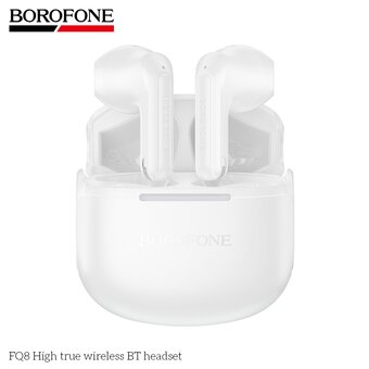  Наушники bluetooth BOROFONE FQ8 High true wireless белый 