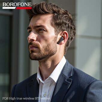 Наушники bluetooth BOROFONE FQ8 High true wireless черный 