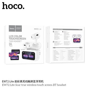  Наушники bluetooth HOCO EW72 Lite Soar true wireless touch screen BT headset 
