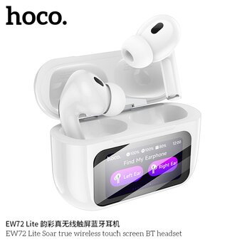  Наушники bluetooth HOCO EW72 Lite Soar true wireless touch screen BT headset 