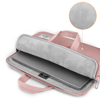  Сумка для ноутбука WiWU ViVi Laptop Handbag 14" водонепроницаемый полиэстер (Pink) 