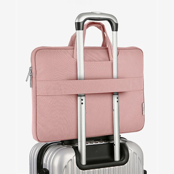 Сумка для ноутбука WiWU ViVi Laptop Handbag 14" водонепроницаемый полиэстер (Pink) 