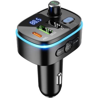  УЦ АЗУ Bluetooth HOCO E62 Fast PD20W QC3.0 чёрный (плохая упаковка) 