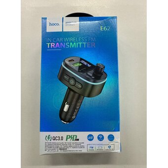  УЦ АЗУ Bluetooth HOCO E62 Fast PD20W QC3.0 чёрный (плохая упаковка) 