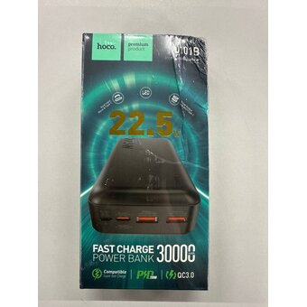  УЦ Аккумулятор внешний резервный HOCO J101В Astute 22.5W fully compatible power bank 30000 mAh (чёрный) (плохая упаковка) 