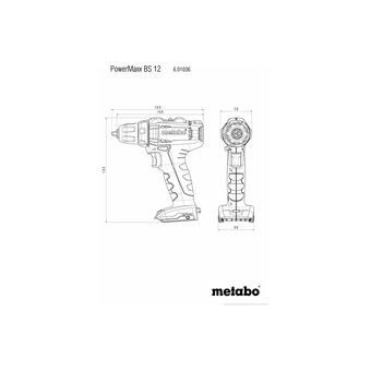  Дрель-шуруповерт Metabo PowerMaxx BS 12 Set (601036870) 