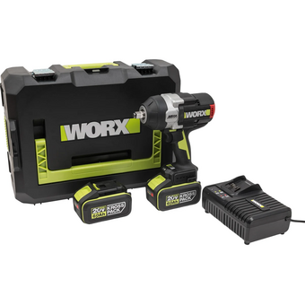  Гайковёрт WORX Professional WU272 ударный 2АКБ+ЗУ 