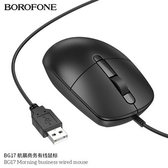  Мышь BOROFONE BG17 Morning черный 