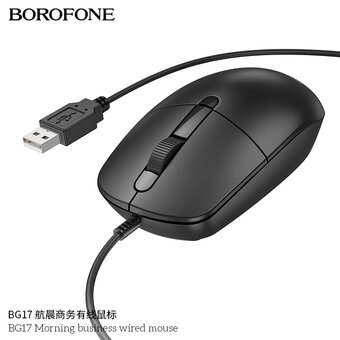 Мышь BOROFONE BG17 Morning черный 