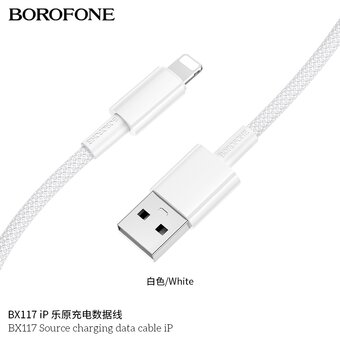  Дата-кабель BOROFONE BX117 Source iP белый 