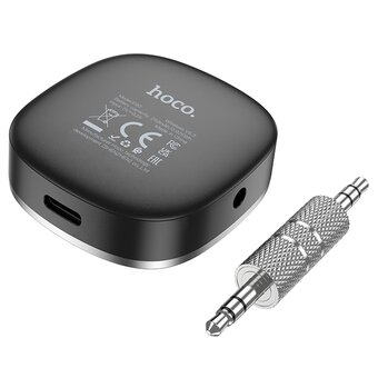  Адаптер Bluetooth НОСО E80 Travel car AUX BT receiver чёрный 
