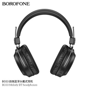  Наушники bluetooth полноразмерные BOROFONE BO33 Melody BT headphones черный 