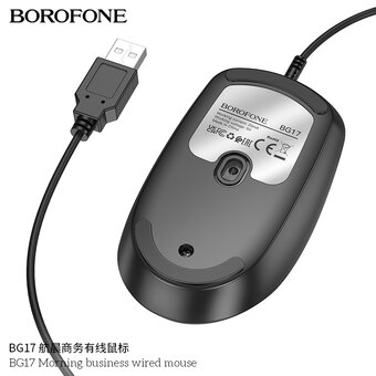  Мышь BOROFONE BG17 Morning черный 