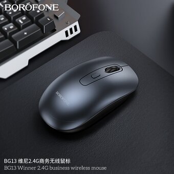  Мышь BOROFONE BG13 Winner 2.4G черно-серый 