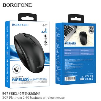  Мышь BOROFONE BG7 Platinum 2.4G черный 